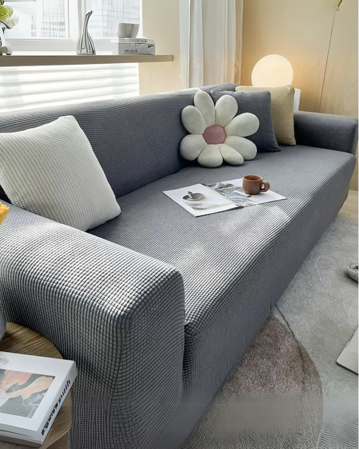 Premium Textured Stretch Sofa Cover