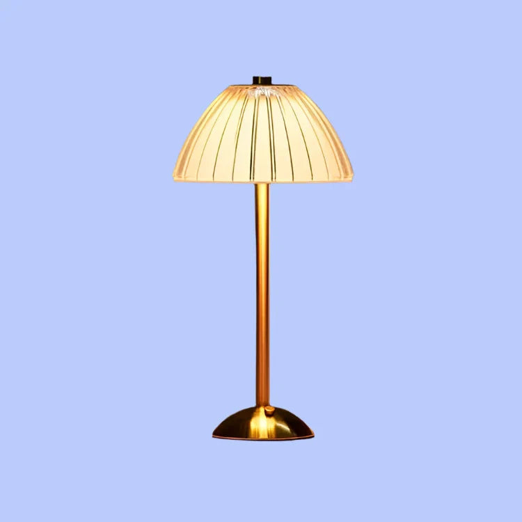 Crystal Metal Cordless Table Lamp Elegant USB LED Light