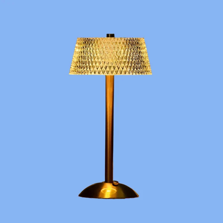 Crystal Metal Cordless Table Lamp Elegant USB LED Light