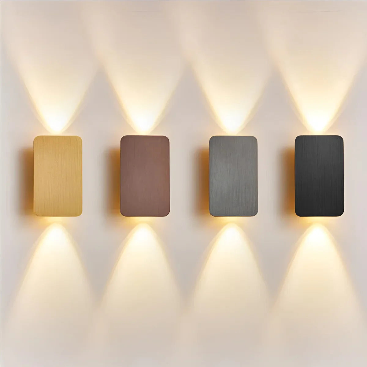 Vertical Wall Light – Slim Brushed Aluminium LED Sconce