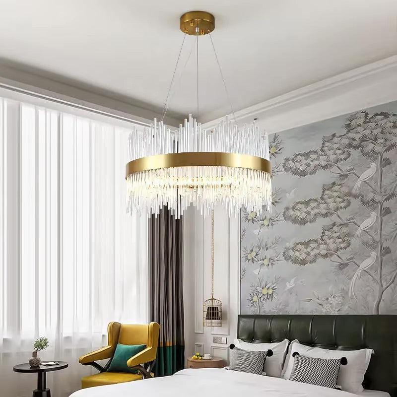 Crystal Chandelier Light Oval or Round Design