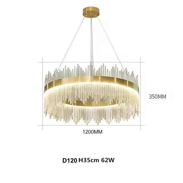 Crystal Chandelier Light Oval or Round Design