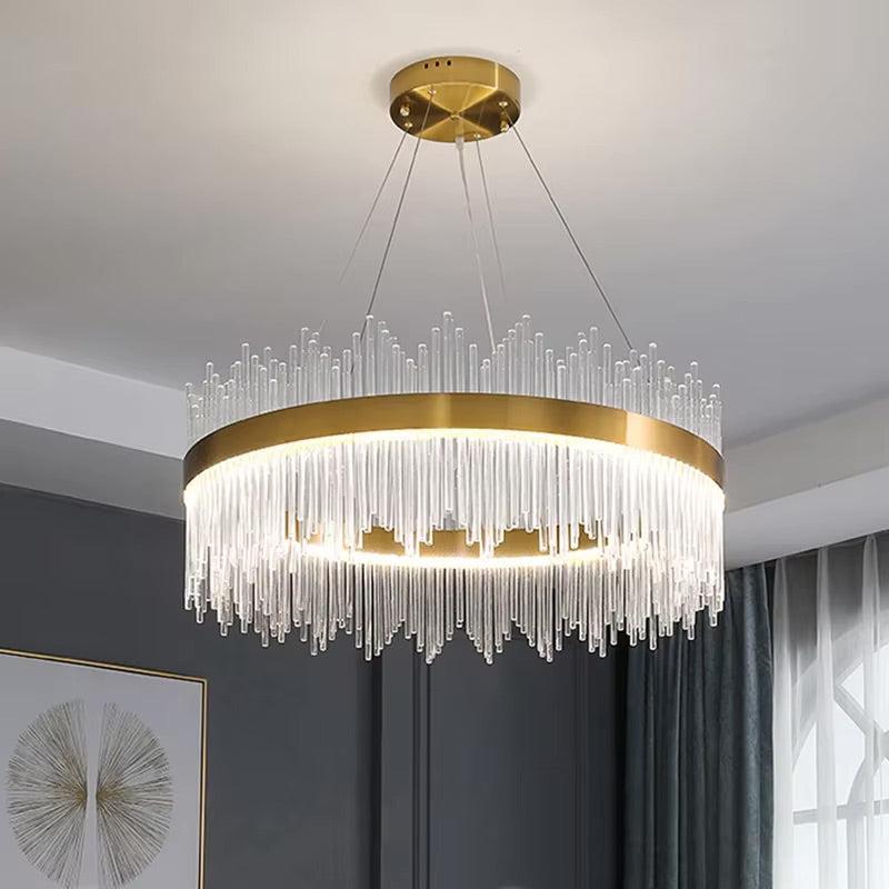 Crystal Chandelier Light Oval or Round Design