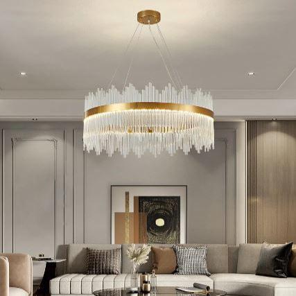 Crystal Chandelier Light Oval or Round Design