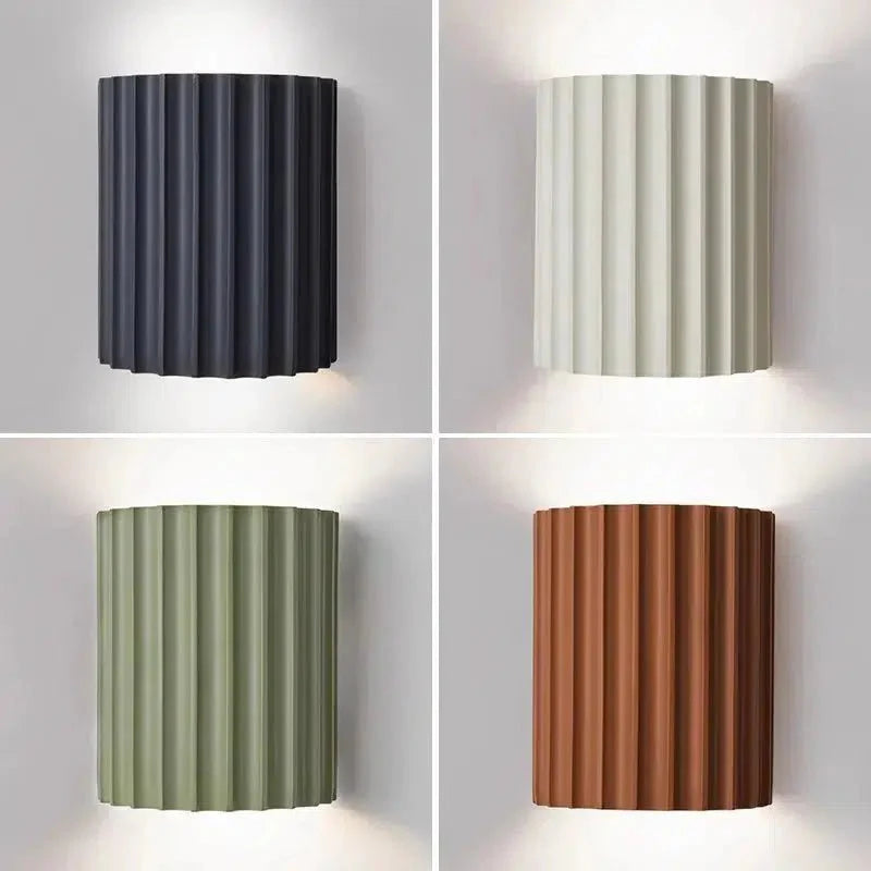 Modern Colorful Resin Wall Light LED Artistic Design