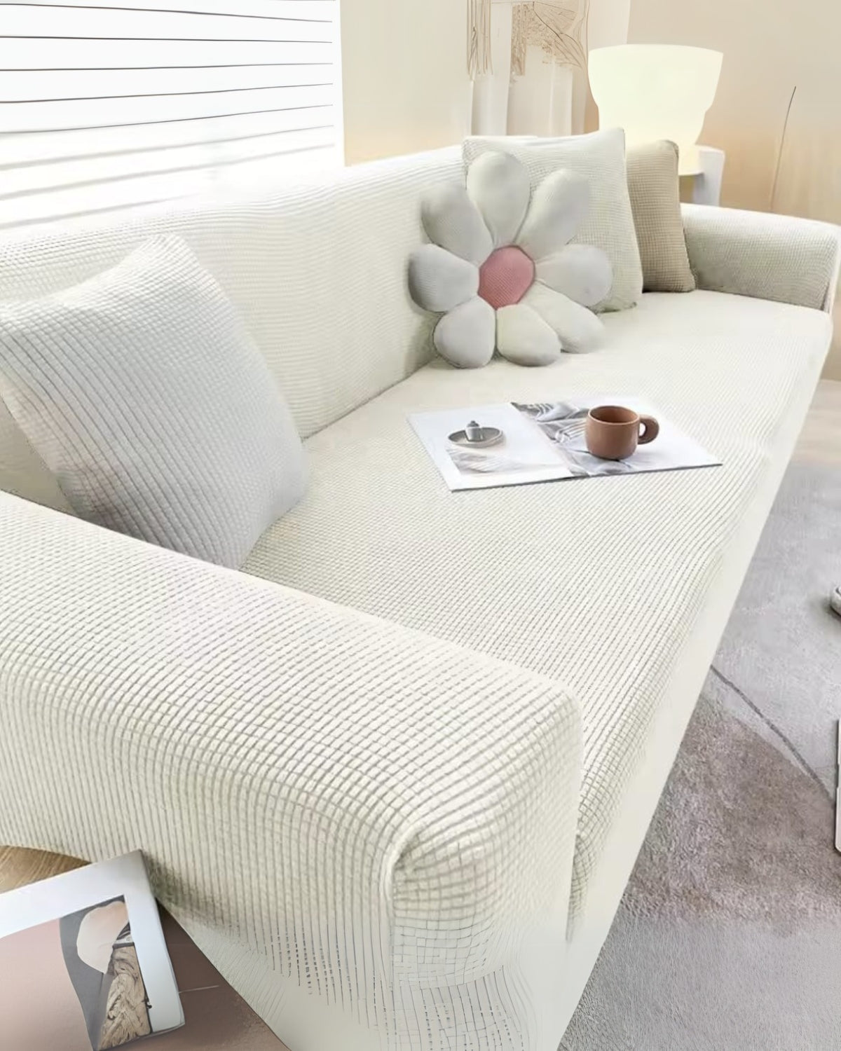 Premium Textured Stretch Sofa Cover